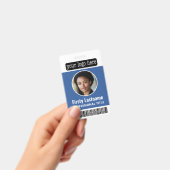 Ronde foto aangepaste personeelsbarcode, logo, naa badge (Handheld)