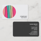 Ronde foto - Abstracte kleur 160422(01) Visitekaartje (Voorkant / Achterkant)