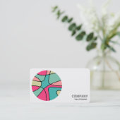 Ronde foto - Abstracte kleur 160422(04) Visitekaartje (Staand voorkant)