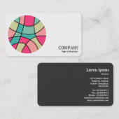 Ronde foto - Abstracte kleur 160422(07) Visitekaartje (Voorkant / Achterkant)