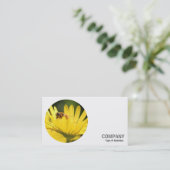 Ronde foto - Beige bij Visitekaartje (Staand voorkant)