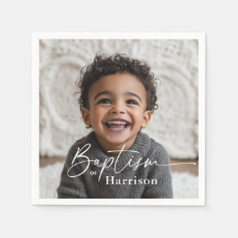 Ronde foto doop servet