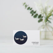 Ronde foto - Emden Geese Visitekaartje (Staand voorkant)