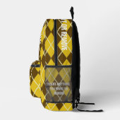 Ronde foto en tekst hoek patroon kat bedrukte rugzak (Rechts)