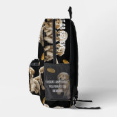 Ronde foto- en teksthonden met frisbees bedrukte rugzak (Rechts)