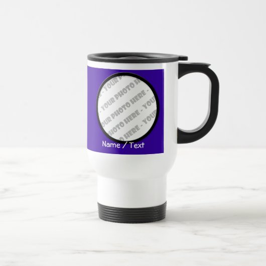 Ronde foto- en tekstreismuis - Creëer uw eigen Reisbeker (Rechts)