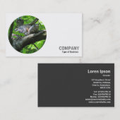 Ronde foto - Gekeken vanaf de bomen Visitekaartje (Voorkant / Achterkant)