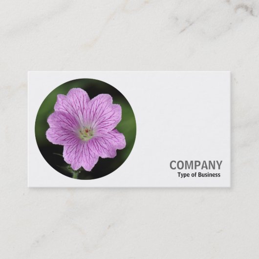 Ronde foto - Geranium Visitekaartje (Voorkant)