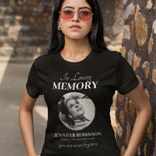 Ronde foto-herdenkings-T-shirt T-shirt