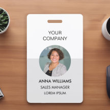 ronde foto-id van medewerker