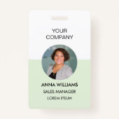 ronde foto-id van medewerker badge (Voorkant)
