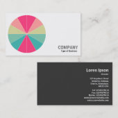 Ronde foto - Kleurensegmenten 01 Visitekaartje (Voorkant / Achterkant)