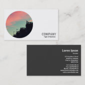 Ronde foto - Morning Visitekaartje (Voorkant / Achterkant)