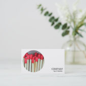 Ronde foto - Overeenkomsten 03 Visitekaartje (Staand voorkant)