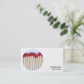 Ronde foto - overeenkomsten visitekaartje (Staand voorkant)