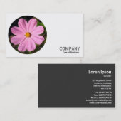 Ronde foto - Roze Cosmos Visitekaartje (Voorkant / Achterkant)