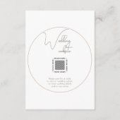 Ronde foto Sla de datum Minimalistische behuizing  Informatiekaartje (Achterkant)