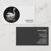 Ronde Foto - Swan 02 Visitekaartje (Voorkant / Achterkant)