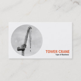 Ronde foto - Torenkraan B&W Visitekaartje