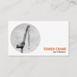 Ronde foto - Torenkraan B&W Visitekaartje
