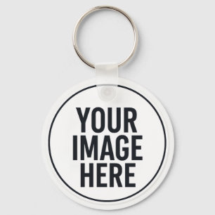 Ronde Foto Upload Sleutelhanger voor Dagelijks Geb