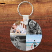 Ronde fotocollage sleutelhanger (Voorkant)