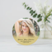 Ronde fotograaf partijuitnodiging kaart (Staand voorkant)