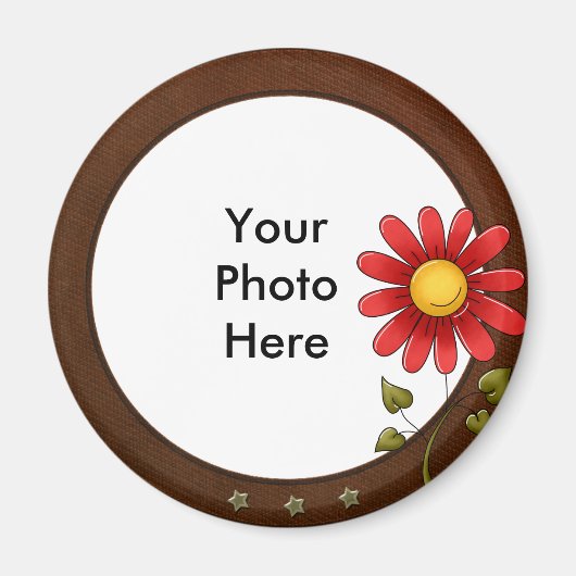 Ronde fotomagneet magneet (Voorkant)