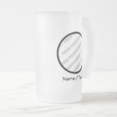 Ronde foto's en tekst van Stein - Creëer Uw eigen Matglas Bierpul (Voorkant rechts)