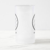 Ronde foto's en tekst van Stein - Creëer Uw eigen Matglas Bierpul (Center)