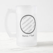 Ronde foto's en tekst van Stein - Creëer Uw eigen Matglas Bierpul (Links)