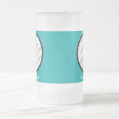 Ronde foto's en tekst van Stein - Creëer Uw eigen Matglas Bierpul (Center)