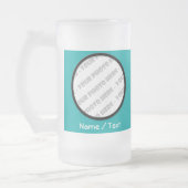 Ronde foto's en tekst van Stein - Creëer Uw eigen Matglas Bierpul (Links)