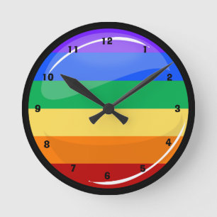 Ronde Gay Lgtb Pride Rainbow-vlag Klok