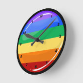 Ronde Gay Lgtb Pride Rainbow-vlag Ronde Klok (Hoek)