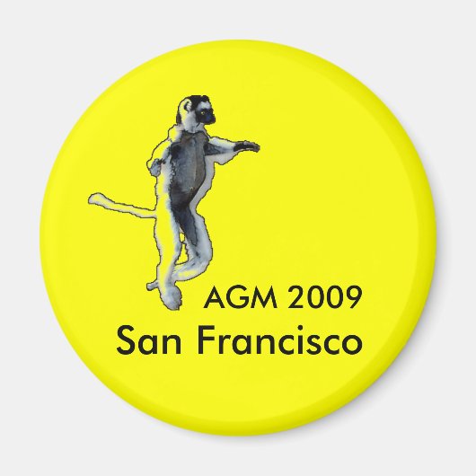 Ronde gele magneet (Voorkant)