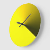 Ronde gele wandklok voor thuisdecorpties (Hoek)