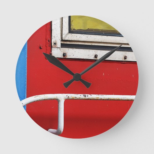 Ronde (gemiddelde) wandklok (Voorkant)