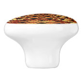 Ronde geometrische patronen van de Weave van het m Keramische Knop (Zijkant)