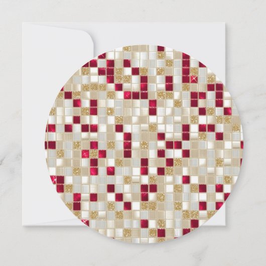 Ronde Gepersonaliseerde Disco Valentijns Kaart (Achterkant)