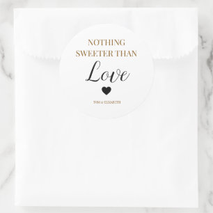 Ronde gepersonaliseerde liefde sticker