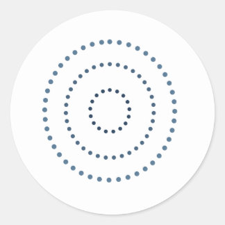 Ronde gestippelde verloopillustratie sticker