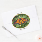 Ronde glanzende Stickers, monarchstijl #4a Ronde Sticker (Envelop)