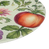 Ronde glazen moestuin snijplank (Hoek)