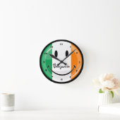 Ronde glimlach Ierse vlag Klok (Huis)