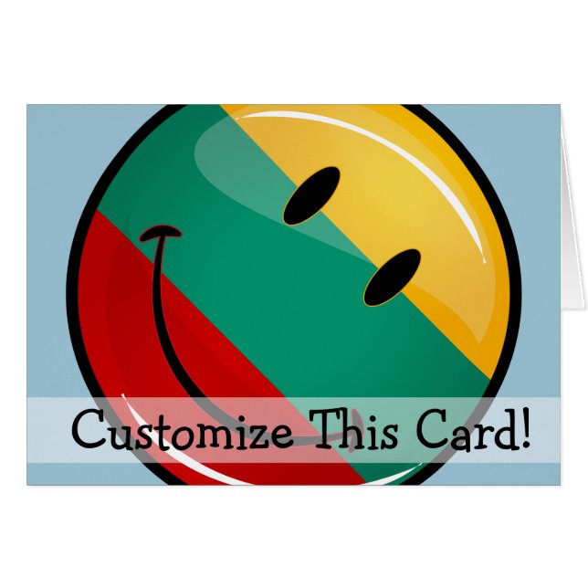 Ronde glimlach Litouwse vlag (Voorkant Horizontaal)