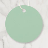 Ronde Groene Kerst Rendieren Bedankjes Labels (Achterkant)