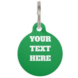Ronde groene tag huisdierpenning