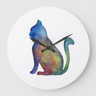 Ronde (grote) wandklok voor katten