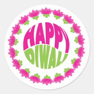 Ronde Happy Diwali Stickers